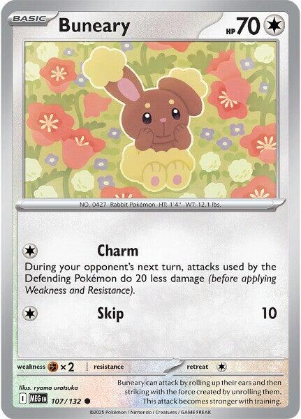 Buneary (107/132) [Mega Evolutions: Base Set] | Good Games Cannington