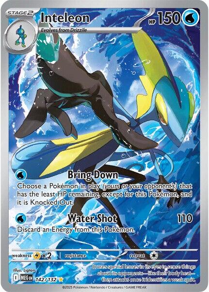 Inteleon (142/132) [Mega Evolutions: Base Set] | Good Games Cannington