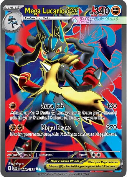 Mega Lucario ex (160/132) [Mega Evolution: Base Set] | Good Games Cannington