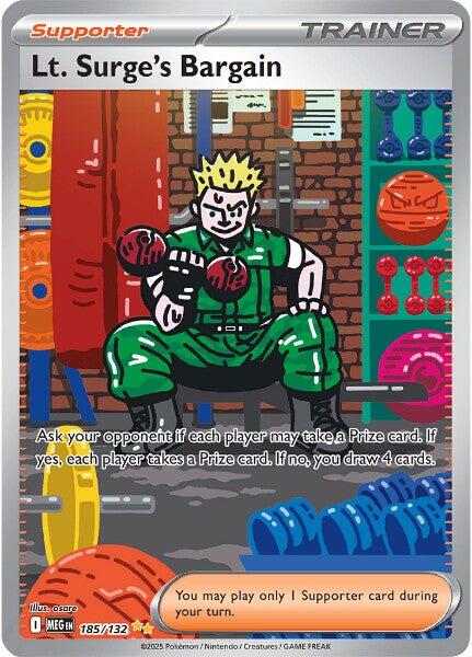 Lt. Surge's Bargain (185/132) [Mega Evolutions: Base Set] | Good Games Cannington