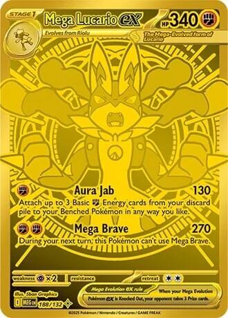 Mega Lucario ex (188/132) [Mega Evolution: Base Set] | Good Games Cannington