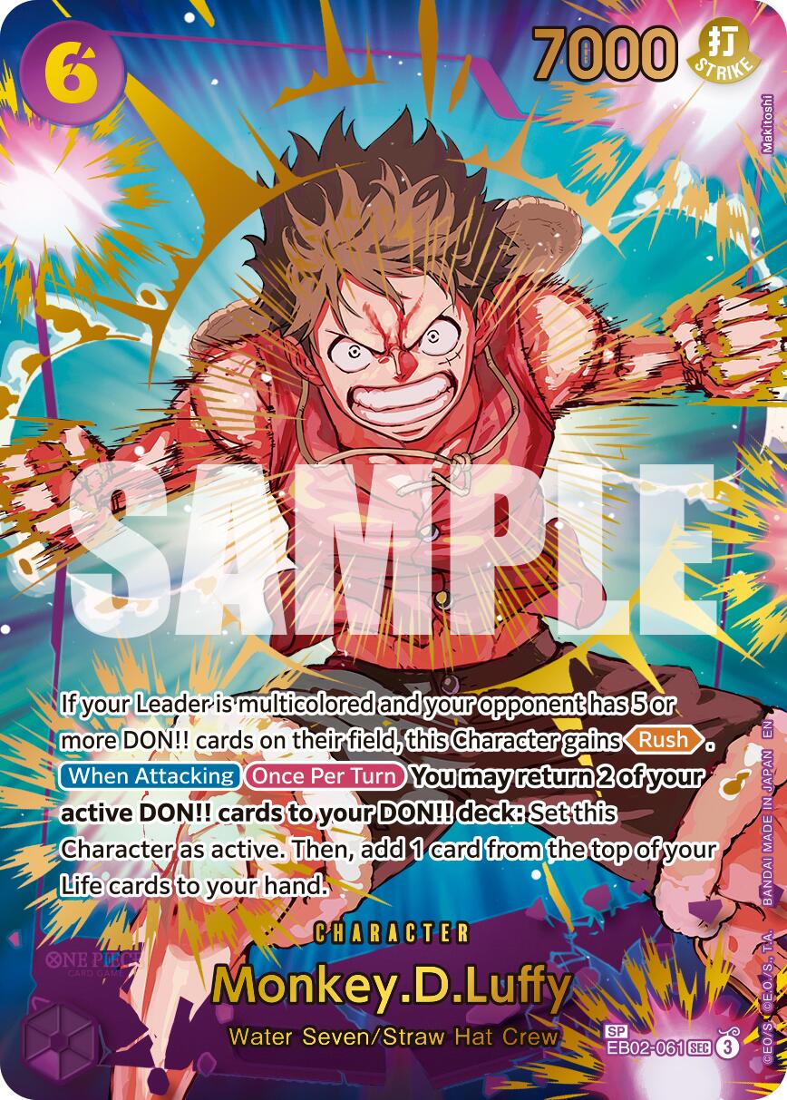 Monkey.D.Luffy (EB02-061) (SP) [Premium Booster -The Best- Vol. 2] | Good Games Cannington