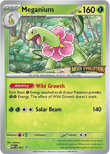 Meganium (001) [Mega Evolutions Promo] | Good Games Cannington