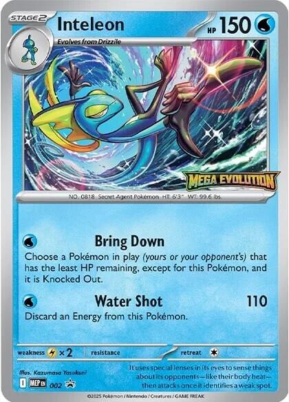 Inteleon (002) [Mega Evolutions Promo] | Good Games Cannington