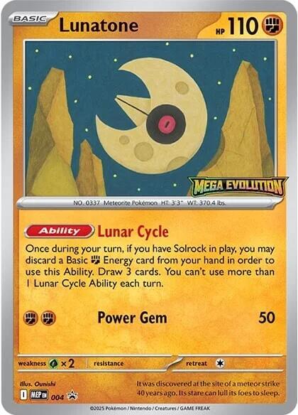 Lunatone (004) [Mega Evolutions Promo] | Good Games Cannington