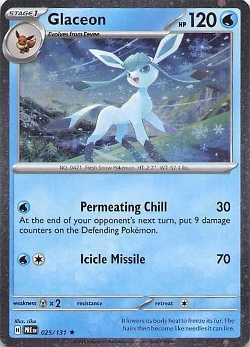 Glaceon (025/131) (Cosmos Holo) [Miscellaneous Cards] | Good Games Cannington