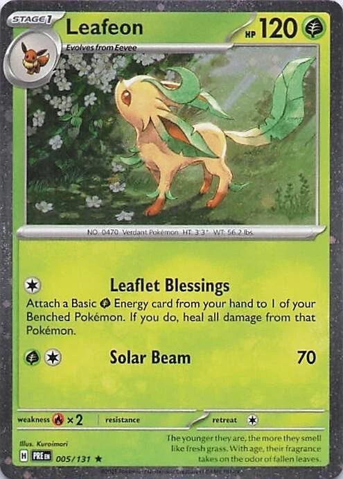 Leafeon (005/131) (Cosmos Holo) [Miscellaneous Cards] | Good Games Cannington