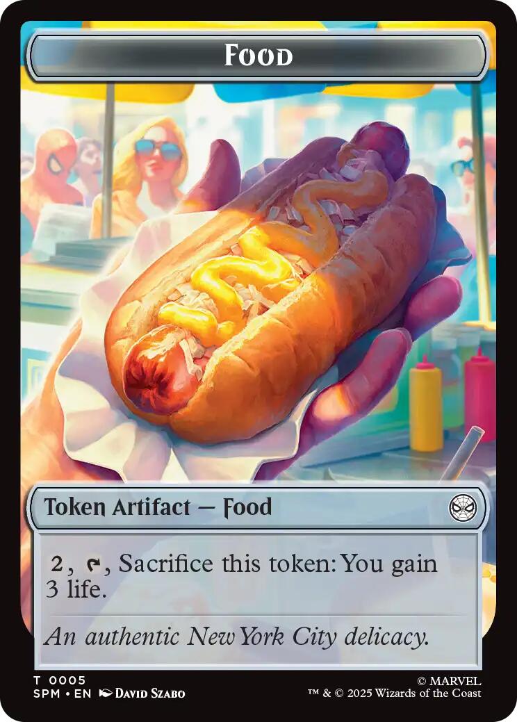 Food // Robot Double-Sided Token [Marvel's Spider-Man Tokens] | Good Games Cannington