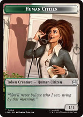 Human Citizen // Treasure Double-Sided Token [Marvel's Spider-Man Tokens] | Good Games Cannington