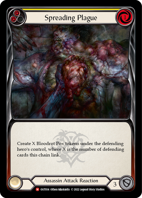 Spreading Plague [OUT014] (Outsiders)  Rainbow Foil | Good Games Cannington