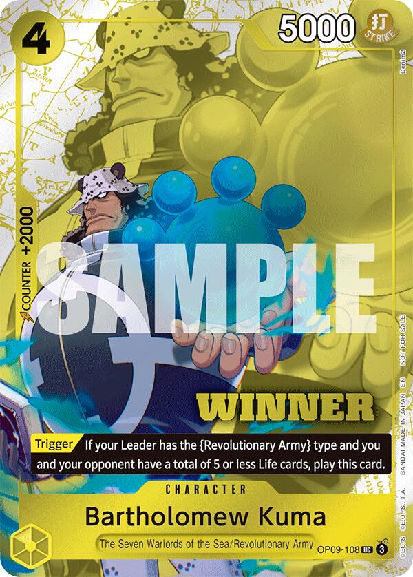 Bartholomew Kuma (Winner Pack 2025 Vol. 4) [One Piece Promotion Cards] | Good Games Cannington
