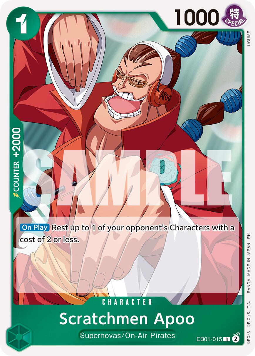 Scratchmen Apoo (EB01-015) (Reprint) [Premium Booster -The Best- Vol. 2] | Good Games Cannington