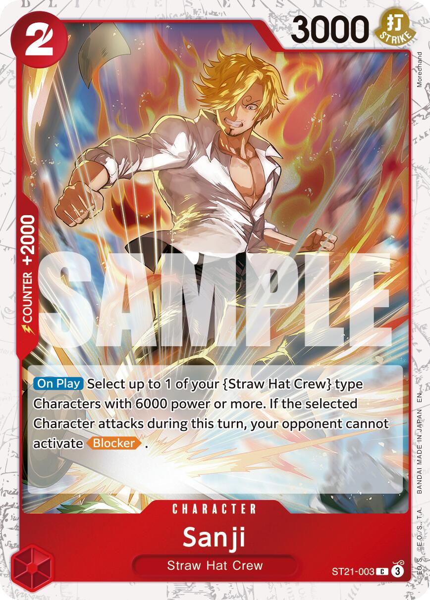 Sanji (ST21-003) (Pirate Foil) [Premium Booster -The Best- Vol. 2] | Good Games Cannington