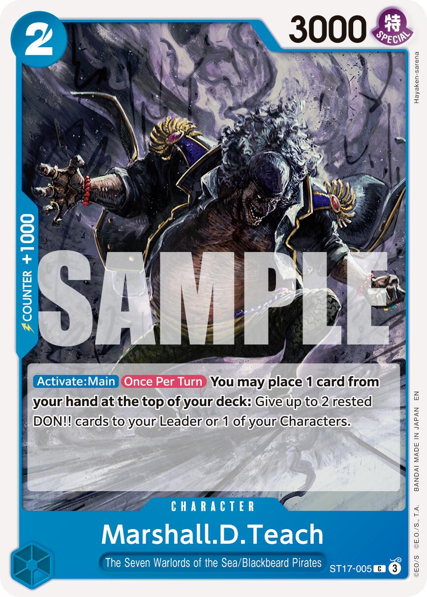 Marshall.D.Teach (ST17-005) [Premium Booster -The Best- Vol. 2] | Good Games Cannington