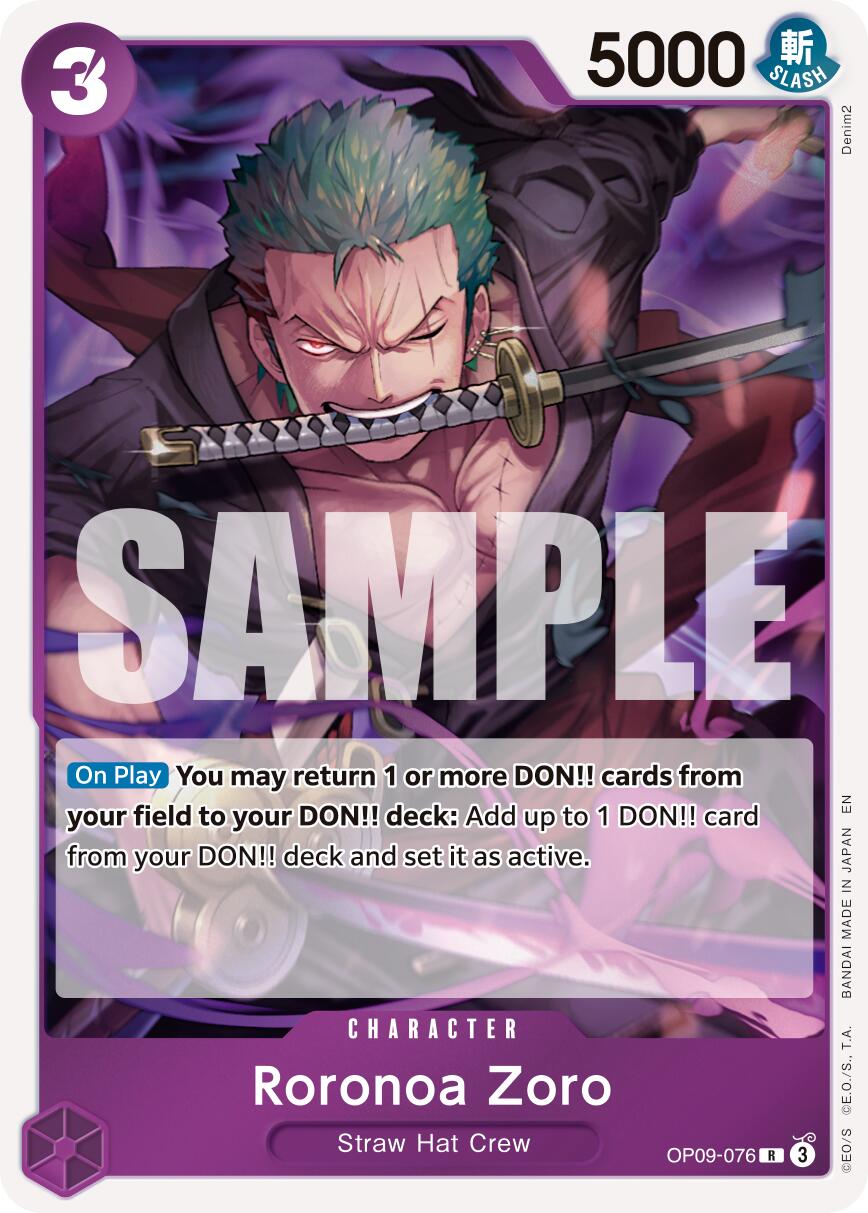 Roronoa Zoro (OP09-076) [Premium Booster -The Best- Vol. 2] | Good Games Cannington
