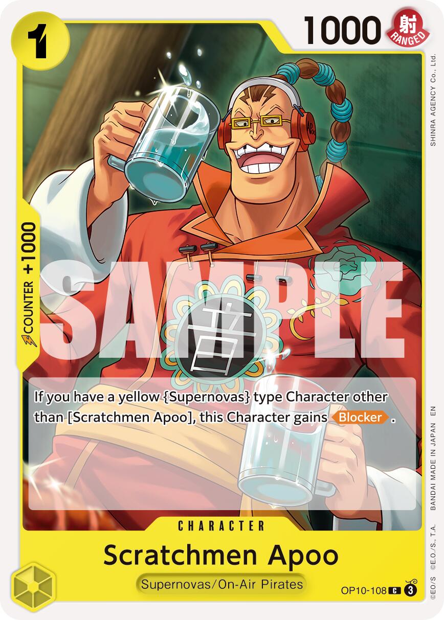 Scratchmen Apoo (OP10-108) (Reprint) [Premium Booster -The Best- Vol. 2] | Good Games Cannington