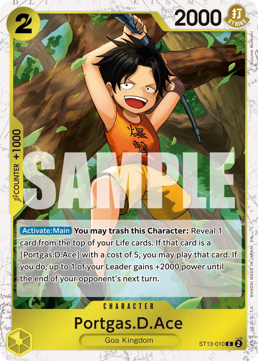 Portgas.D.Ace (ST13-010) (Pirate Foil) [Premium Booster -The Best- Vol. 2] | Good Games Cannington