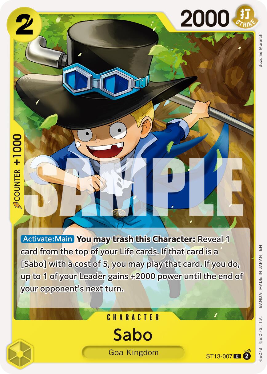 Sabo (ST13-007) (Reprint) [Premium Booster -The Best- Vol. 2] | Good Games Cannington