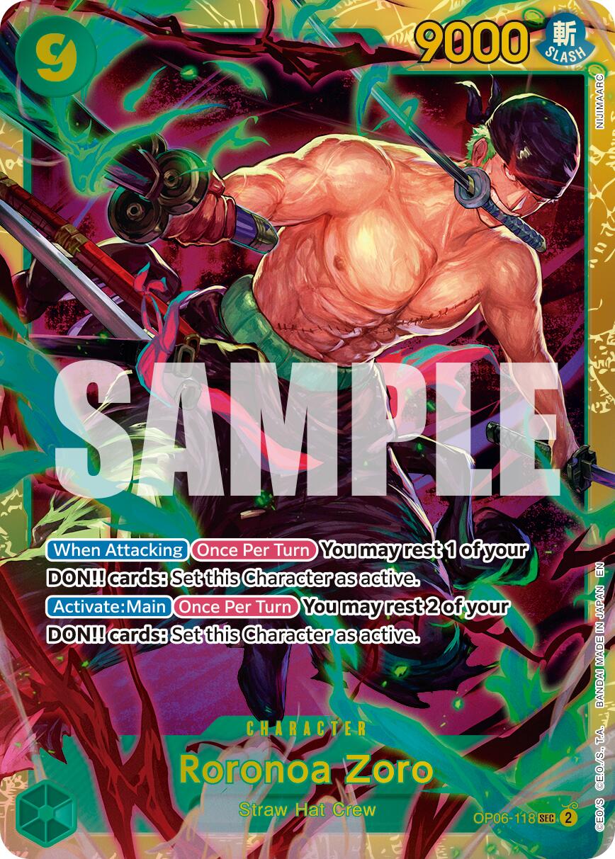 Roronoa Zoro (OP06-118) (Reprint) [Premium Booster -The Best- Vol. 2] | Good Games Cannington