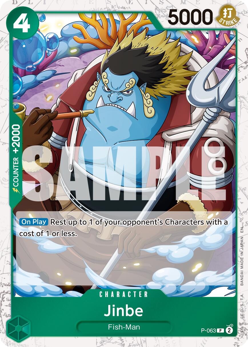Jinbe (P-063) (Pirate Foil) [Premium Booster -The Best- Vol. 2] | Good Games Cannington