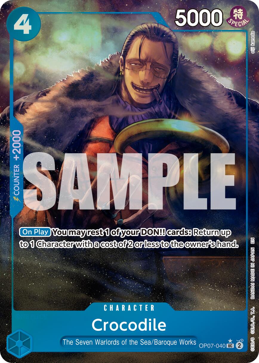 Crocodile (OP07-040) (Alternate Art) [Premium Booster -The Best- Vol. 2] | Good Games Cannington