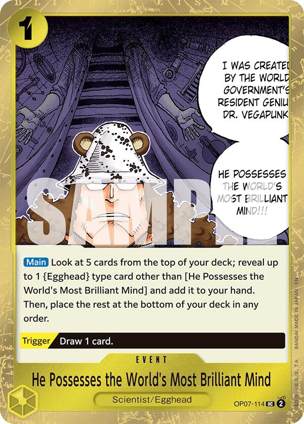 He Possesses the World's Most Brilliant Mind (Pirate Foil) [Premium Booster -The Best- Vol. 2] | Good Games Cannington