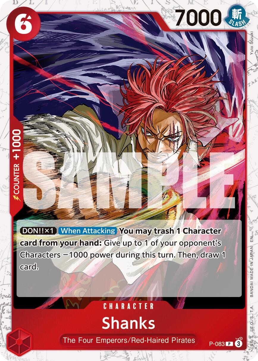 Shanks (P-083) (Pirate Foil) [Premium Booster -The Best- Vol. 2] | Good Games Cannington