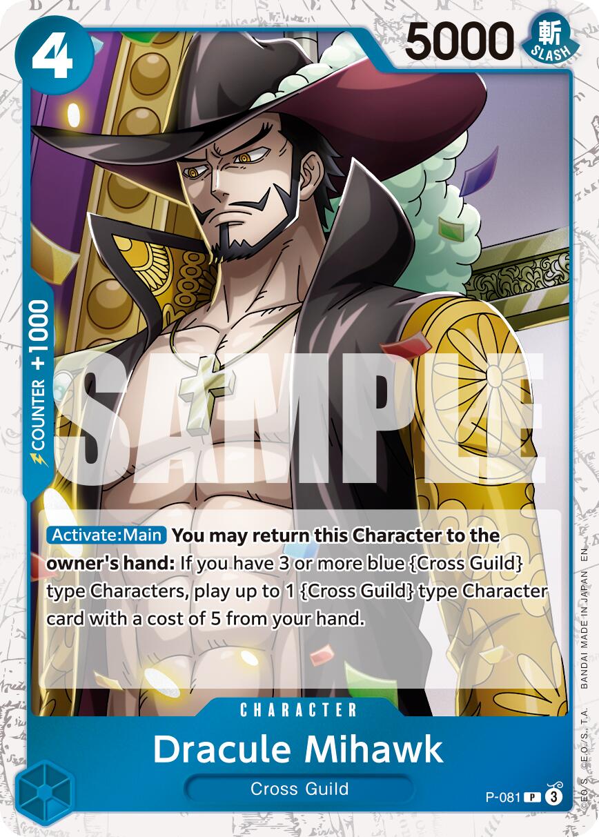 Dracule Mihawk (P-081) (Pirate Foil) [Premium Booster -The Best- Vol. 2] | Good Games Cannington