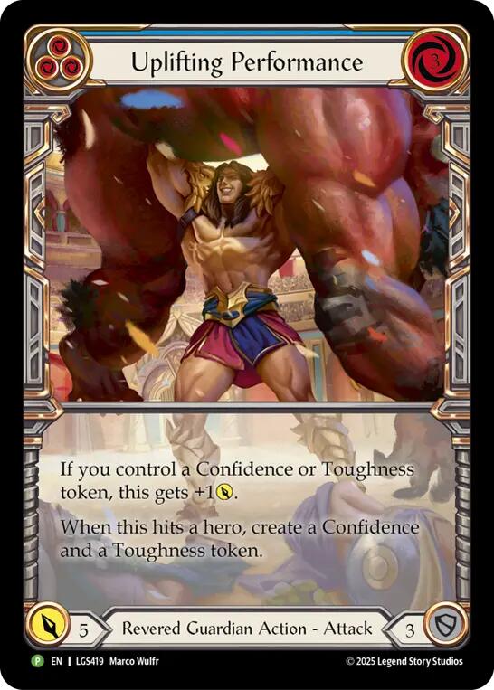 Uplifting Performance [LGS419] (Promo)  Cold Foil | Good Games Cannington