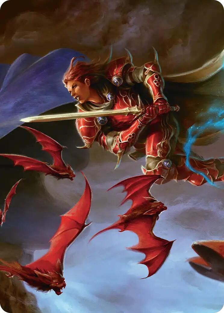 The Destined Warrior Scene Art Card [FINAL FANTASY Art Series] | Good Games Cannington