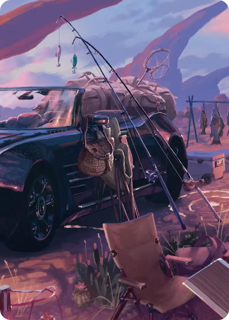 Fishing Gear Scene Art Card [FINAL FANTASY Art Series] | Good Games Cannington