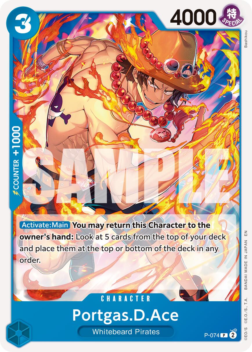 Portgas.D.Ace (P-074) (Pirate Foil) [Premium Booster -The Best- Vol. 2] | Good Games Cannington