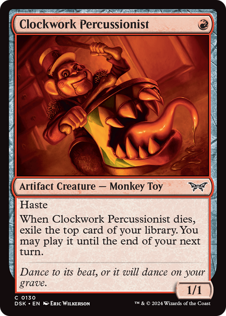 Clockwork Percussionist (0130) [Duskmourn: House of Horror] | Good Games Cannington