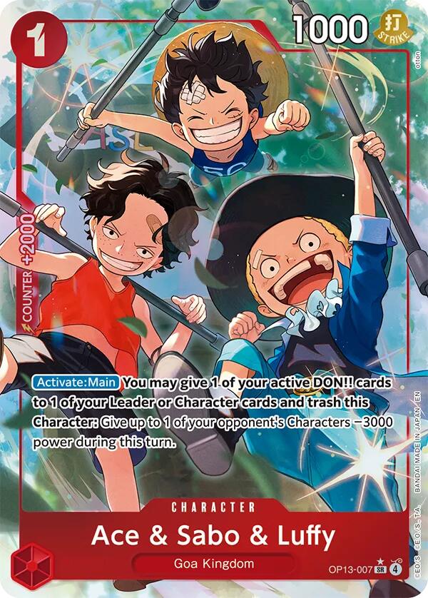 Ace & Sabo & Luffy (Alternate Art) [Carrying On His Will] | Good Games Cannington