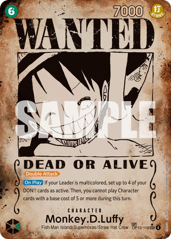 Monkey.D.Luffy (Wanted Poster) [Carrying On His Will] | Good Games Cannington