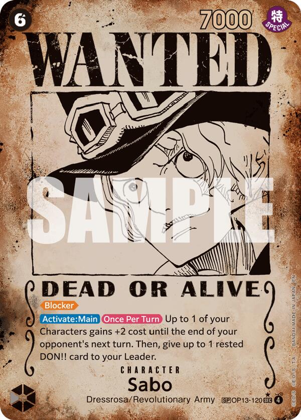 Sabo (Wanted Poster) [Carrying On His Will] | Good Games Cannington