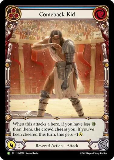 Comeback Kid (Blue) [FAB379] (Promo)  Rainbow Foil | Good Games Cannington