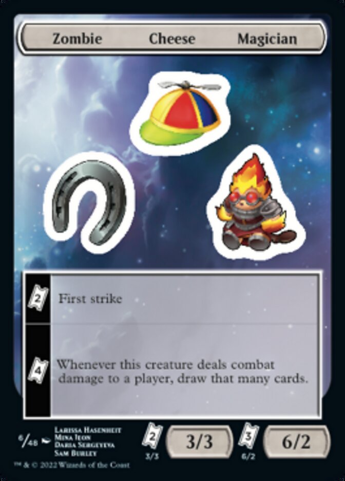 Zombie Cheese Magician [Unfinity Stickers] | Good Games Cannington
