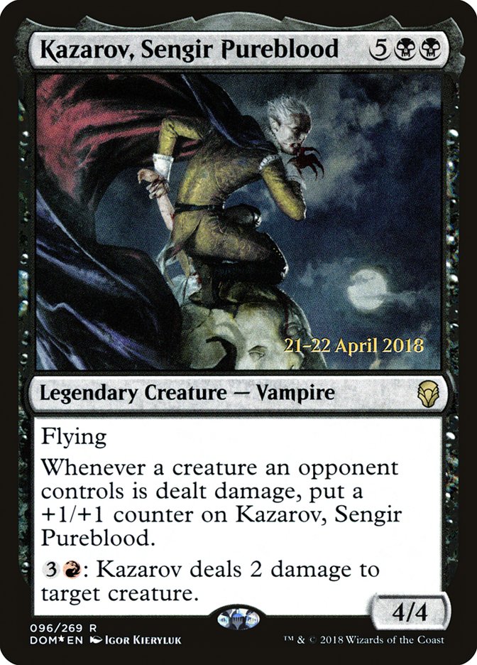 Kazarov, Sengir Pureblood [Dominaria Prerelease Promos] | Good Games Cannington