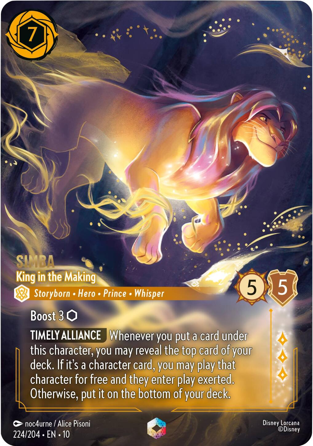 Simba - King in the Making (Enchanted) (224/204) [Whispers in the Well] | Good Games Cannington