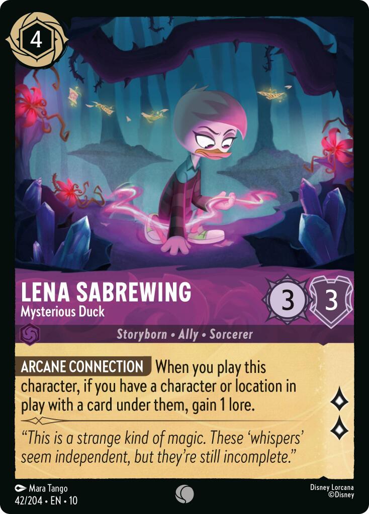 Lena Sabrewing - Mysterious Duck (42/204) [Whispers in the Well] | Good Games Cannington