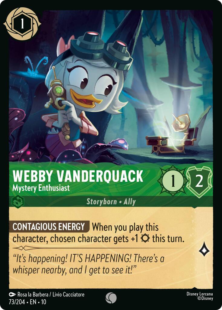 Webby Vanderquack - Mystery Enthusiast (73/204) [Whispers in the Well] | Good Games Cannington