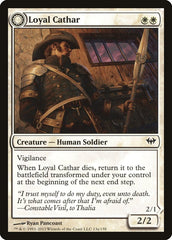 Loyal Cathar // Unhallowed Cathar [Dark Ascension] | Good Games Cannington