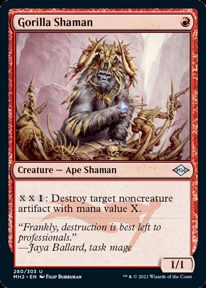 Gorilla Shaman (Foil Etched) [Modern Horizons 2] | Good Games Cannington