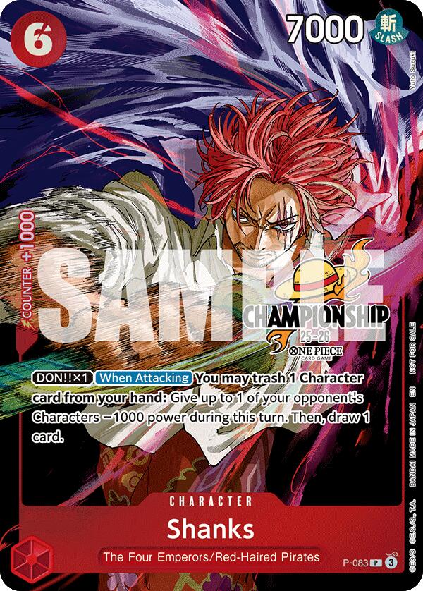 Shanks (CS 25-26 Event Pack Finalist Ver.) [One Piece Promotion Cards] | Good Games Cannington