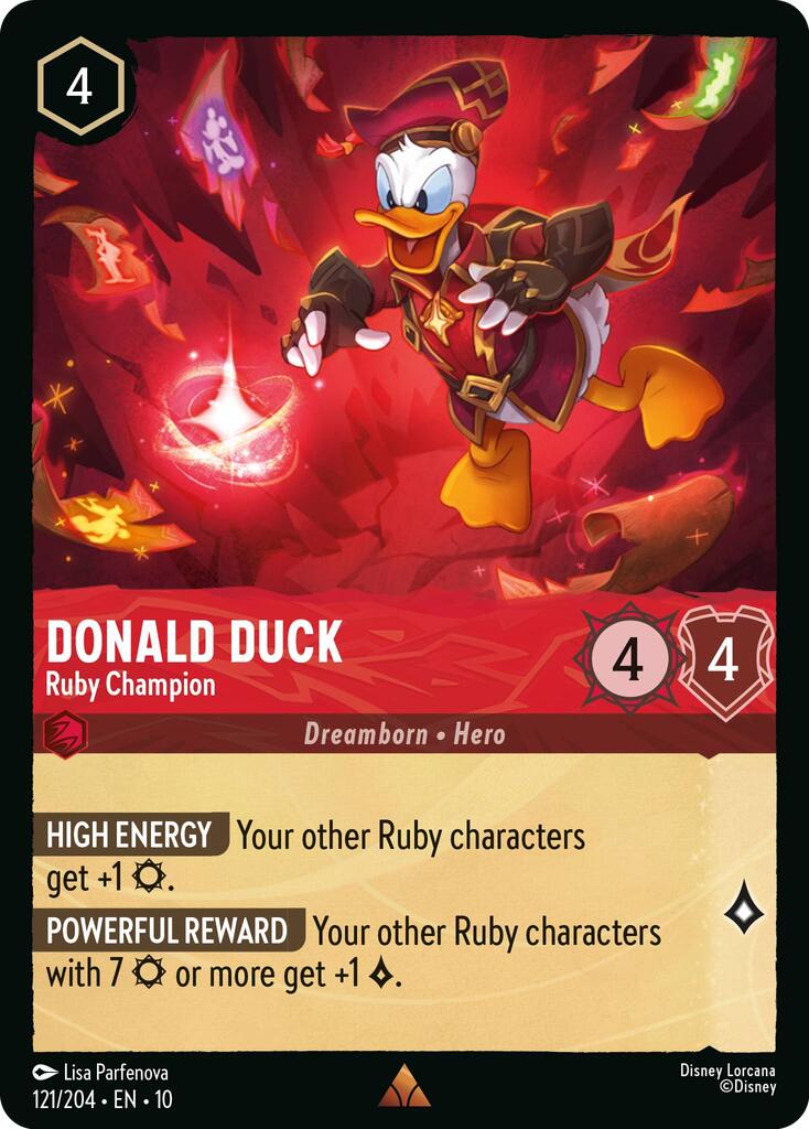 Donald Duck - Ruby Champion (121/204) [Whispers in the Well] | Good Games Cannington