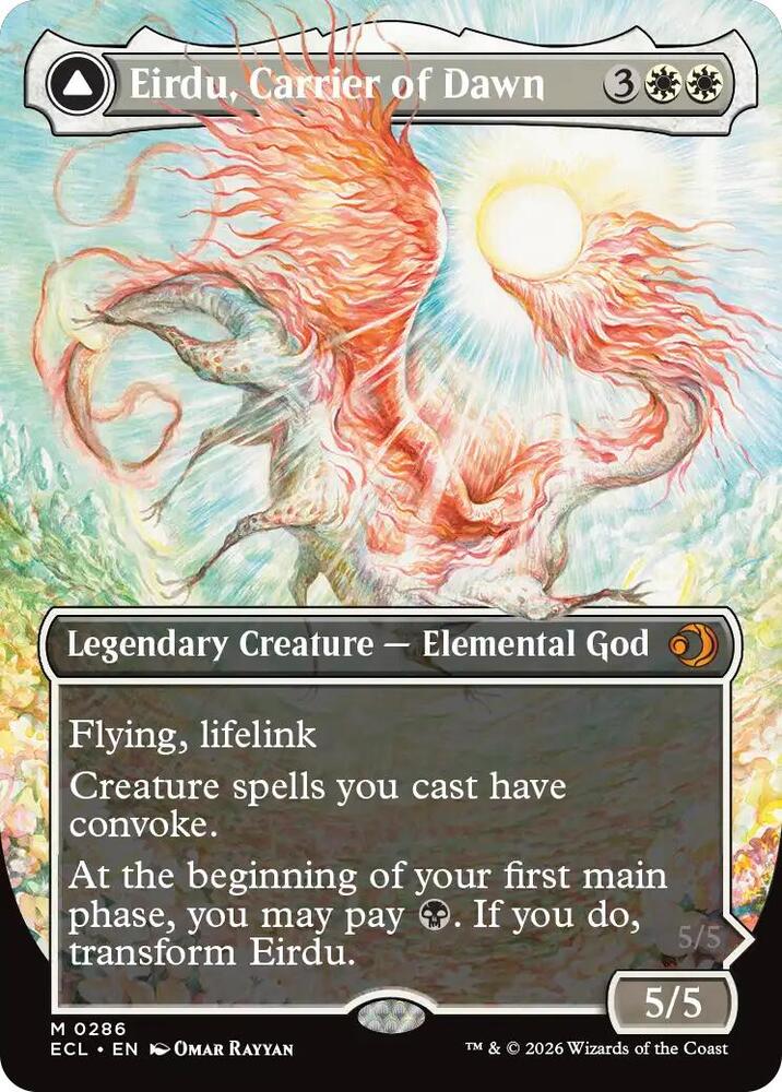 Eirdu, Carrier of Dawn // Isilu, Carrier of Twilight 286 (Lorwyn Eclipsed)  - Foil | Good Games Cannington