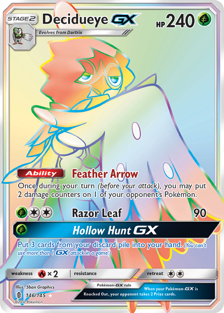 Decidueye GX (146/145) [Sun & Moon: Guardians Rising] | Good Games Cannington