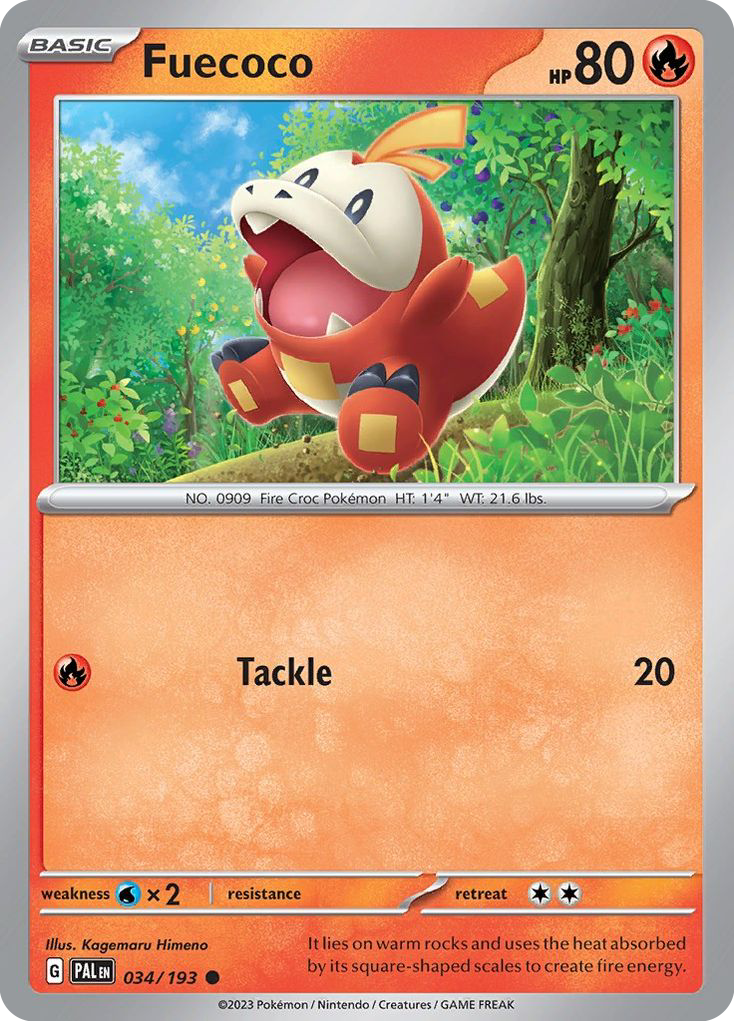 Fuecoco (034/193) (Theme Deck Exclusive) [Scarlet & Violet: Paldea Evolved] | Good Games Cannington