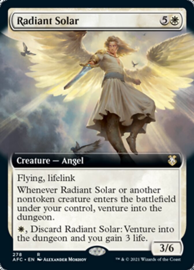 Radiant Solar (Extended Art) [Dungeons & Dragons: Adventures in the Forgotten Realms Commander] | Good Games Cannington